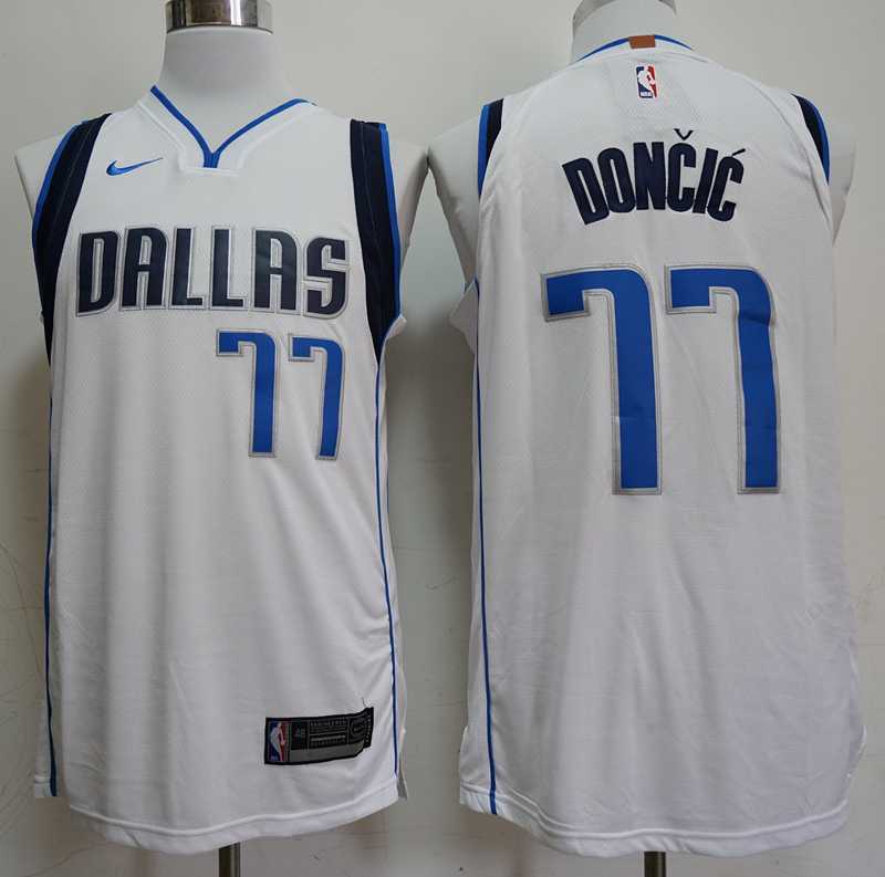 Mavericks 77 Luka Doncic White Nike Swingman Jersey,We sell and wholesale Mavericks 77 Luka Doncic White Nike Swingman Jersey on line form chian!